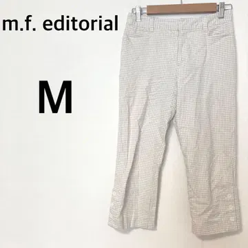 m.f. editorial 체크 무늬 팬츠 [ M ] 코튼 혼방 캐주얼
