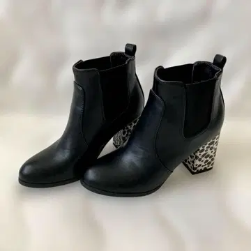 부츠 23cm 레오파드 무늬