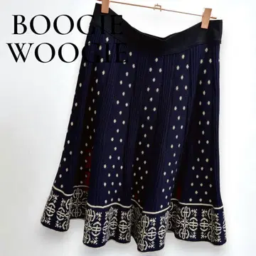 부기우기 플레어 스커트 엘레강트 여성용 올 시즌 일본제