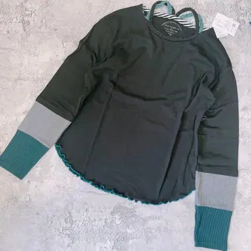 IRIEY 아이리 새상품 이소재 어깨 바라끈 30/-플라이 긴팔 T셔츠