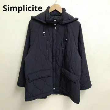 W415 Simplicite 퀼팅 후드 자켓