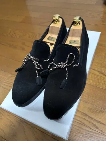 giacometti 자코메티 40 블랙 스웨이드 로퍼