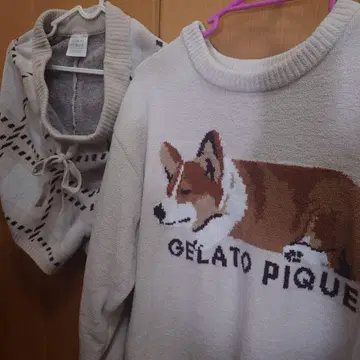 젤라또피케 SLEEPING DOG 풀오버 & 숏팬츠 세트