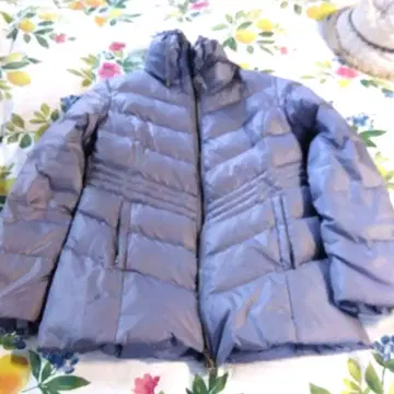 그레이쉬 퍼플 퀼팅 다운 자켓 가벼운