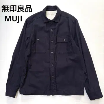 [ 무인양품 MUJI ] 남성용 자켓 코튼 면 네이비