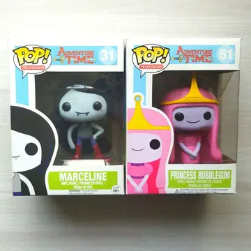 FunkoPop! 어드벤처 타임 버블검 마셀린 2체 세트