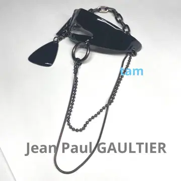 Jean Paul GAULTIER 블랙 에나멜 팔찌