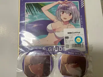 DMM 스크래치 그리드맨 신죠 아카네 미니 색지 캔뱃지