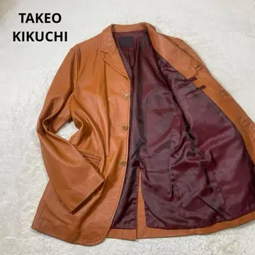 TAKEO KIKUCHI 다케오 키쿠치 가죽 천연 가죽 테일러드 자켓