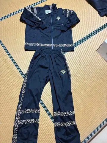 DEAD STOCK 레오파드 무늬 저리 세트 네이비 한국제