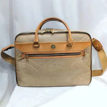 이탈리아제 헌팅월드 바크로스 천연 가죽 2way 브리프 케이스