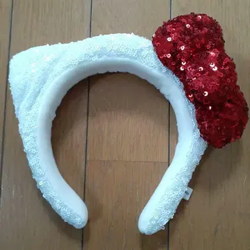 USJ 헬로키티 스팽글 머리띠 1회 사용