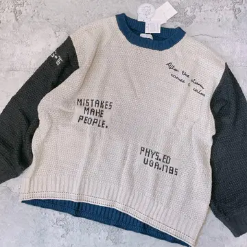 IRIEY 아이리 새상품 아크릴 멀티 로고 니트 풀오버