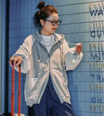 니코앤드 [be with M] 미사요 하기 후드티