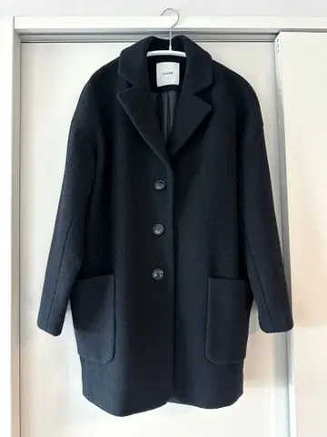 CLANE 울 코트 블랙 클라네