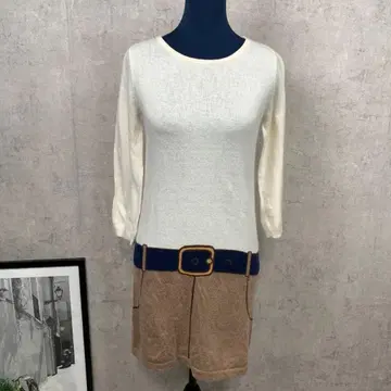 SCOT CLUB 니트 원피스 Free 화이트 긴팔 가을/겨울