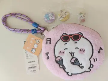 치이카와 (먼작귀) 자수 파우치 (핑크) GU 택 포함 새상품 덤 포함