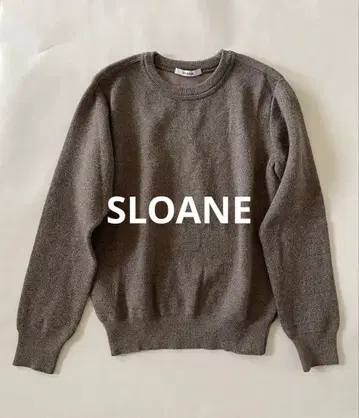 [ SLOANE ] 그레이지 크루넥 니트 긴팔 새상품급