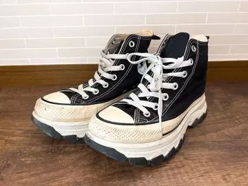 컨버스 블랙 하이컷 통굽 스니커즈 TREKWAVE