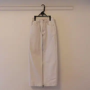 존 로렌스 설리번 하이웨스트 데님 롱 스커트 프론트 지퍼