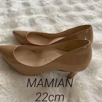 마미안 스틸레토 에나멜 펌프스 하이힐 22cm