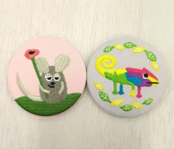 레오 리오니 자수 캔뱃지 프레드릭 2개 세트