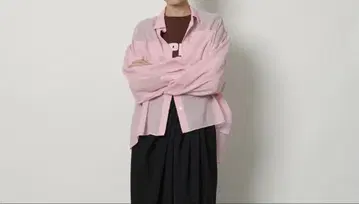 카듀네 CADUNE 시어 셔츠 핑크