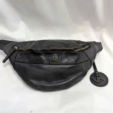 HARBOUR 2nd 하버 세컨드 천연 가죽 힙색 블랙