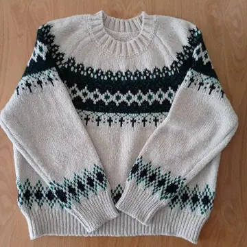 nugu 노르딕 무늬 니트 긴팔