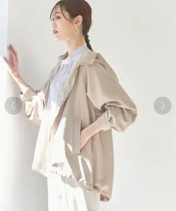 글로벌 워크 발수 볼륨 맘파 마운틴 후드티 베이지 L