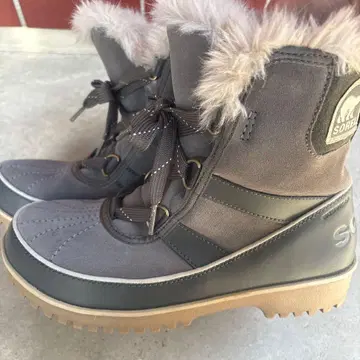 SOREL 퍼 부츠 그레이 23.5