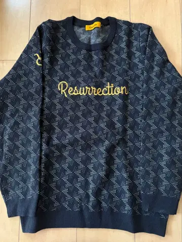 레자렉션 니트 풀오버 네이비 m 사이즈 스웨터