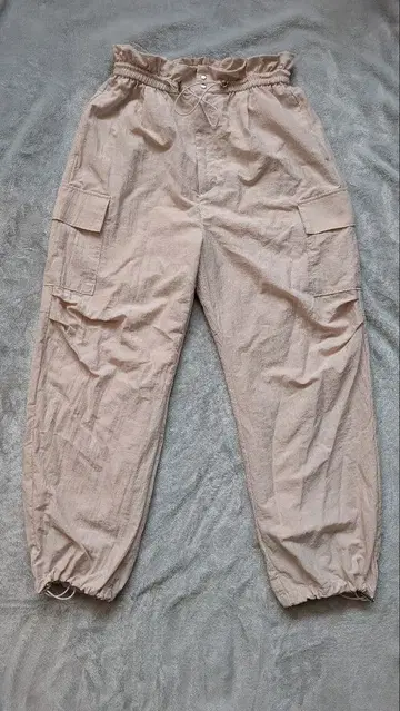 COHINA 드로스트 디자인 워크 팬츠 regular-XS 라이트 핑크