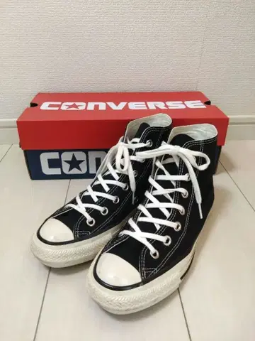 컨버스 하이컷 스니커즈 블랙 사이즈 23.5
