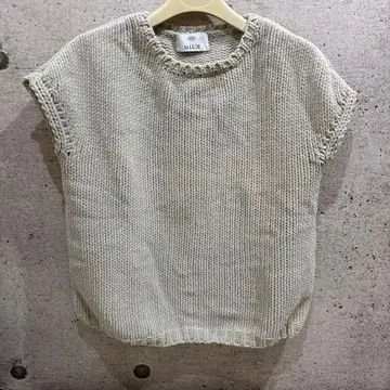 ALLUDE 니트 베스트 XS 라이트 그레이 아
