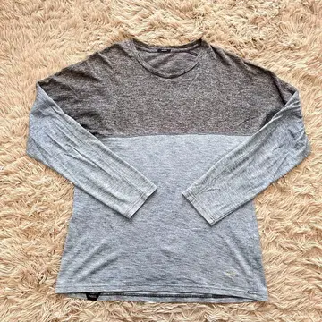 덴함 롱티 절개 바이컬러 빅 사이즈 면