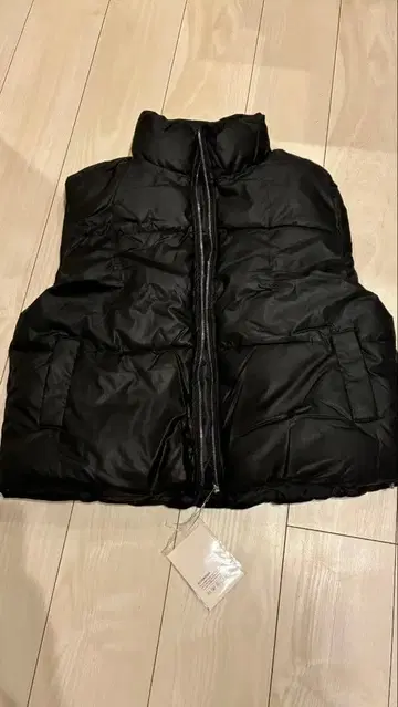 블랙 다운 베스트 남성용 광택