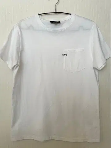 APC 자수 로고 포켓 T 셔츠 xs 아페쎄