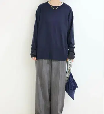 베이세스톡 소매 시어 레이어 풀오버