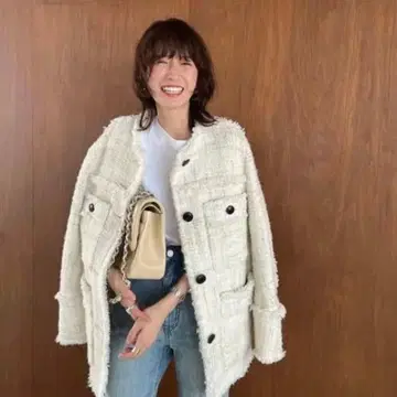 CLANE NO COLOR TWEED JACKET