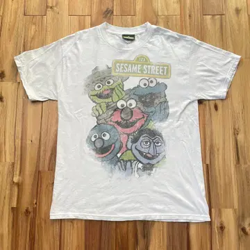 세서미 스트릿 Sesame Street T셔츠 반팔 화이트 L