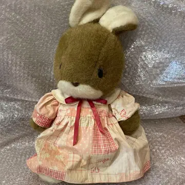 쇼와 레트로 산애로우 토끼 봉제 인형 의류 포함 당시 물품