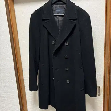 BANANA REPUBLIC 블랙 피 코트 L