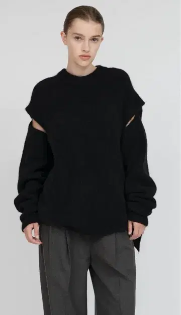 IIROT 알파카 기믹 니트