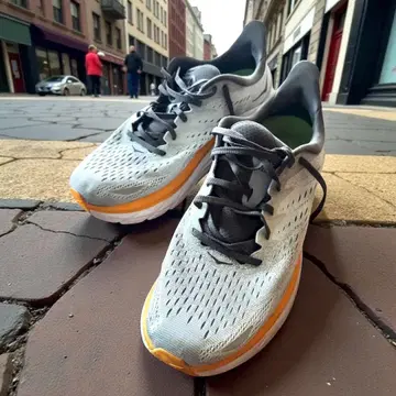 호카 러닝화 그레이/오렌지 29cm