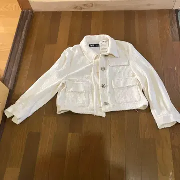 ZARA 아이보리 숏 자켓 M