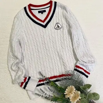 [ 캘러웨이 ] 여성용 골프 니트 스웨터 V넥 울 혼방 L 사이즈