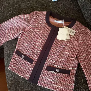 아베닐 에투알 트위드 노카라 자켓