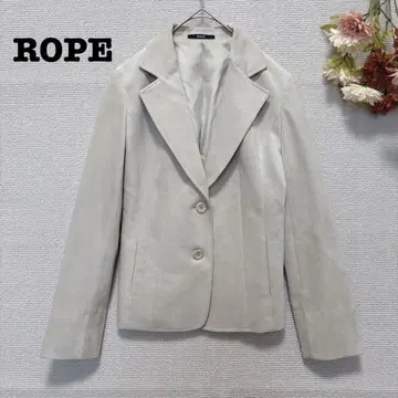 s.341 [로페] 테일러드 자켓 벨로아 원단 라이트 그레이 촉감 M