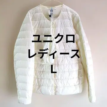 새상품급 UNIQLO 울트라 라이트 다운 L 화이트 여성용